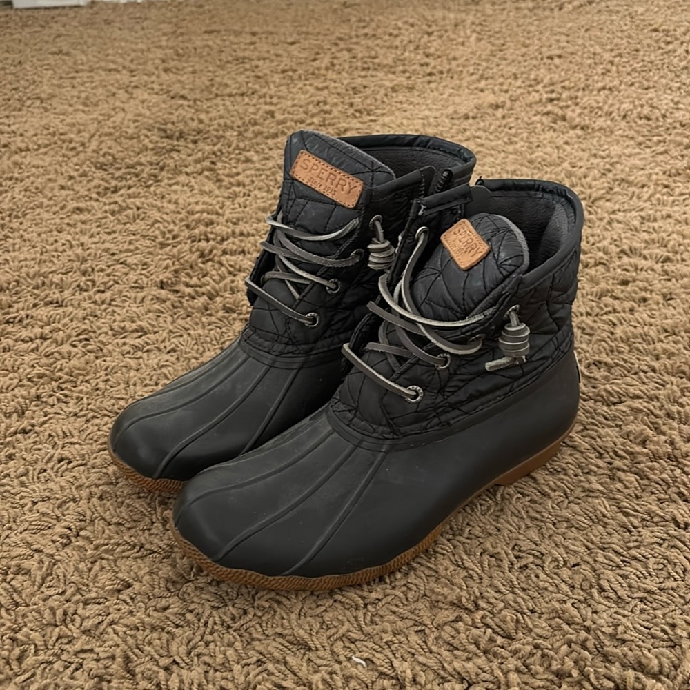 Sperry Duck Boots Grey